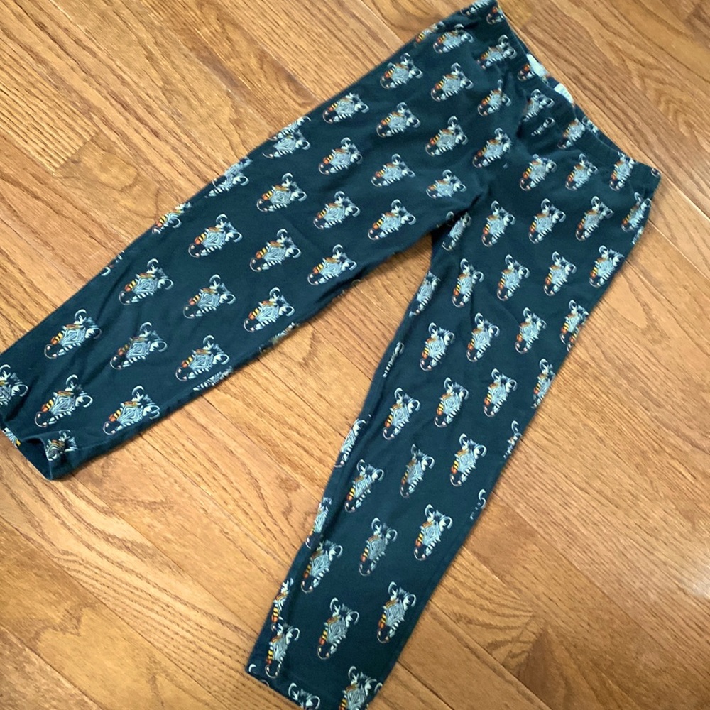 GAP Kids Zebra black Capri leggings 10